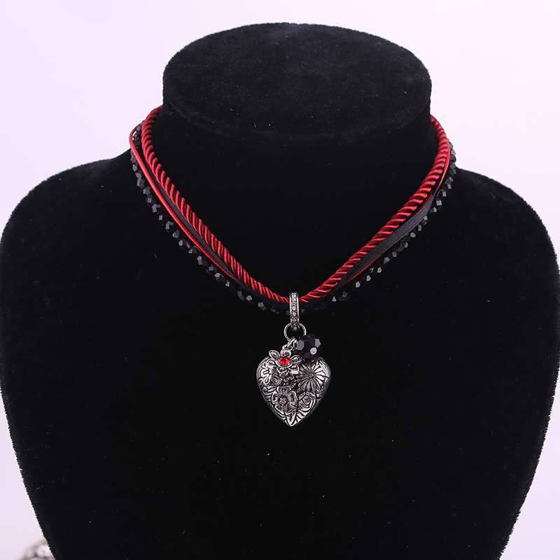 Wholesale 12PCS Beer Festival Alloy Heart Necklaces